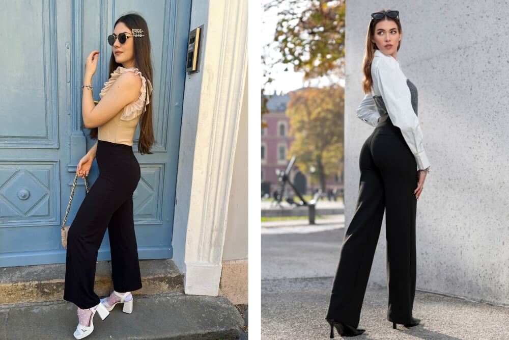 Colanți în trei lungimi: standard, mai scurți și mai lungi