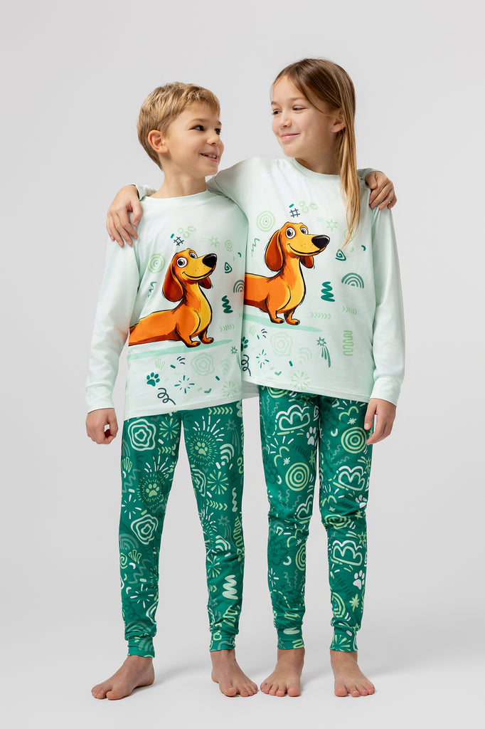 lelosi pijama pentru copii wooffy 0