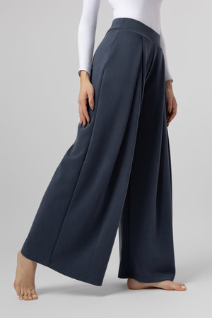 lelosi pantaloni chicline relaxed azurea 1